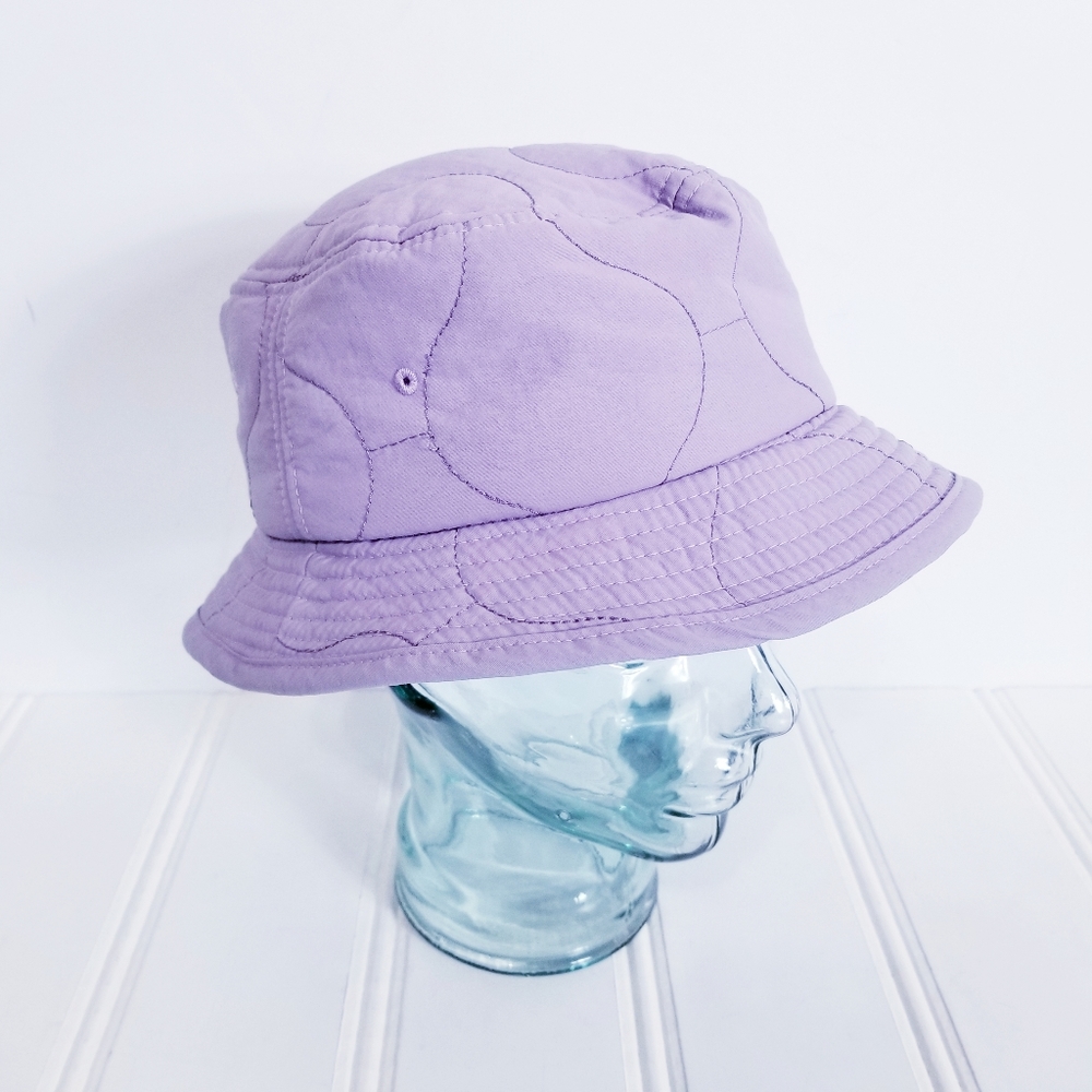 Urban Outfitters Lilac Quilted Bucket Hat Pastel Soft Streetwear